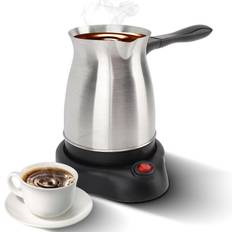 Elektrisk turkisk kaffebryggare med 600 ml/20 oz kaffekanna multifunktionell espressobryggare te AU plug svart/silver