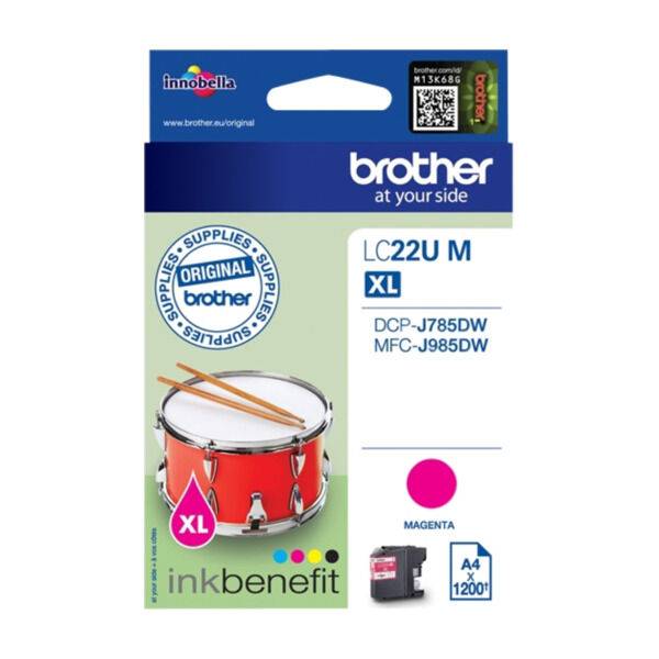 Brother LC-22UM bläckpatroner Original Hög (Xl) Avkastning, magenta