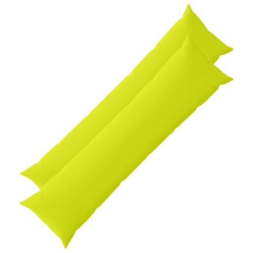 Kuddöverdrag 2 st HEERLEN Klart grön. 40 x 145 cm Polyester
