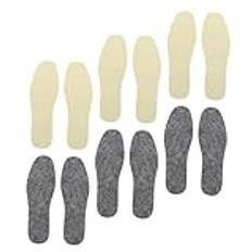 Baluue 6 Par Ull Innersula Sko Innersulor Kvinnor Smidiga Sulor Värmande Innersulor Vinter Varma Innersula Innersulor För Kvinnor Varma Sulor Ull Stövlar Sula Bekväma Innersula Boot