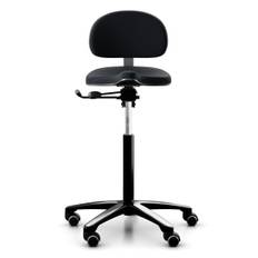 RH Support 4501 Sadelstol, Stof Black (Select SC60999), Fodring Nej
