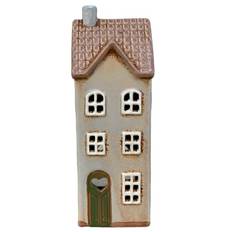 Det Gamle Apotek, Keramik hus, beige, 23 cm | Nr.5695