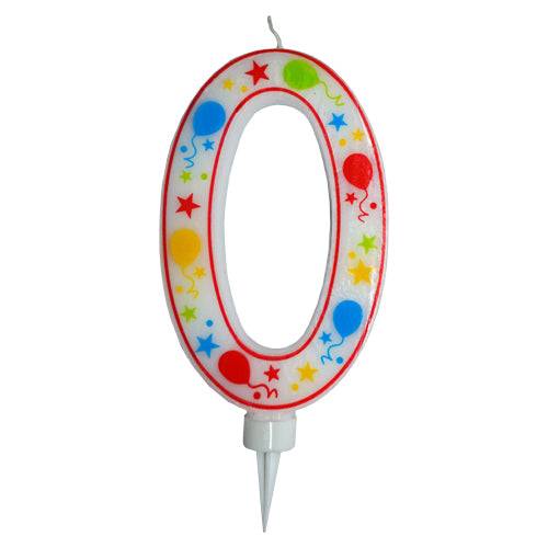 Stor Siffer Lys, 17cm