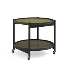 Brdr. Krüger Bølling bakkebord 60 cm. - Sortlakeret eg - Bakke 1: Leaf / Bakke 2: Sortlakeret eg