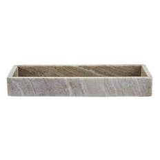 Marmor bakke fra Bahne Interior i beige 30 x 12 cm.