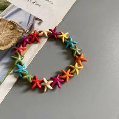 New Fashion Blue White Color Starfish Couple Bracelet for Men Women Gift Summer Bangle Bracelet Friendship Hand Jewelry flerfärgad