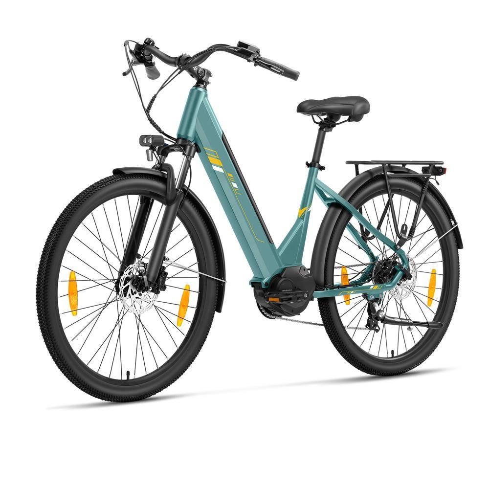 Touroll Urbano 3 Teal EU Plug Step-Thru 27.5in 36V13Ah 250W E-Bike