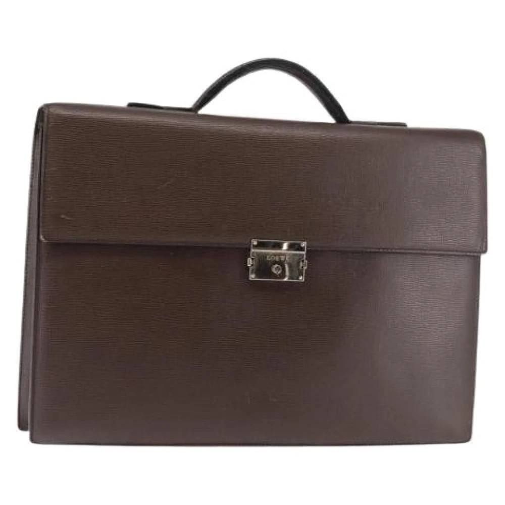 Loewe Pre-owned Pre-owned Læder Håndtaske - Vintage - Dame - Brun - ONE SIZE - Læder