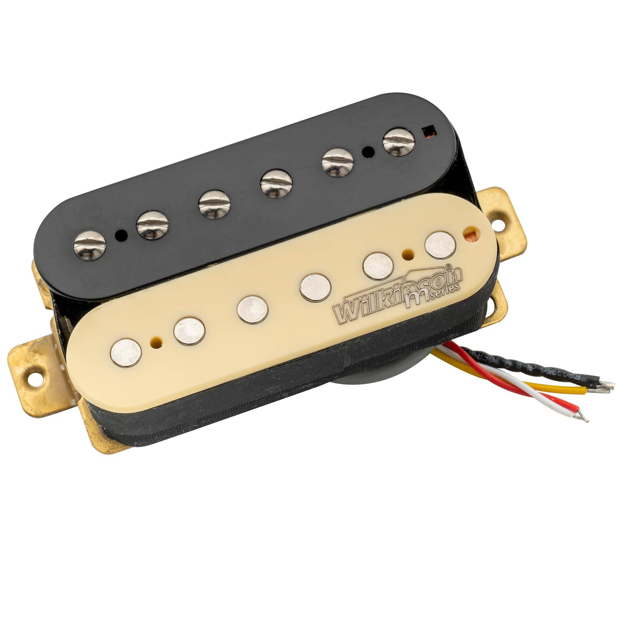 Wilkinson WOHZB Keramisk Överlindad Öppen Humbucker Pickup för PU Hals Elektrisk Gitarr, Zebra