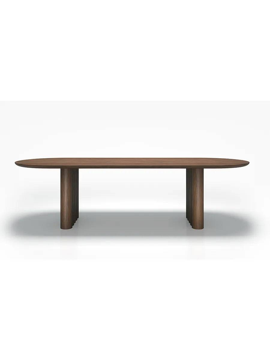 Plush Table Oval fra DK3 Valnød / 200 x 100 cm - Jacobsen Plus