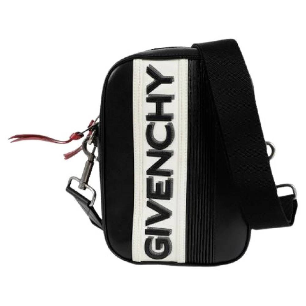 Givenchy Pre-owned Pre-owned MC3 Logo Skuldertaske Crossbody - Vintage - Dame - Sort - ONE SIZE - Uld