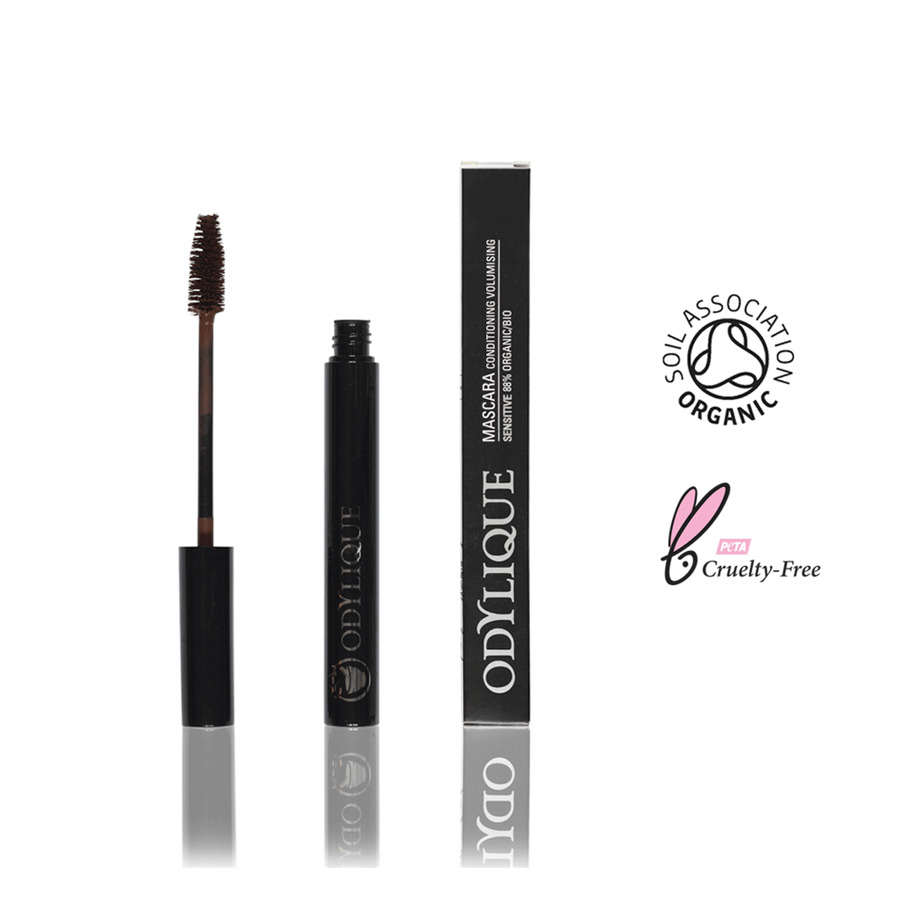 Ekologisk Mascara | Odylique (7 ml) - Brun.