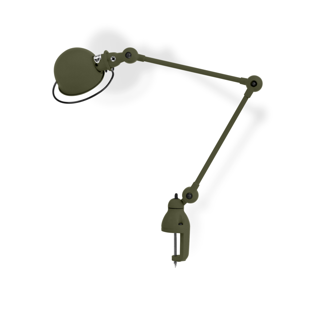 Loft D4040I bordlampe (m/klemme) fra Jieldé - Olive green / Mat