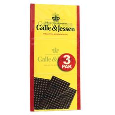 Galle og Jessen Pålægschokolade lys 3-pak 324 g