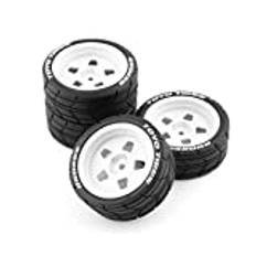 LICHIFIT 4st/1 set Classic Drift Tire RC Däck för HPI Ken Block 1/10 RV Rally för Ford Mustang Classic 1965 RC Car Modifieringsdel