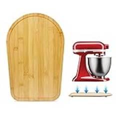 Bambu glidbräda kompatibel med KiTchen Aid matberedare 4,5–5 Qt – glidbart underlag lämplig för KiTChen Aid mixer 4.5-5 Qt 5K45SS 5KSM175PS 5KSM125, omrörare köksberedare tillbehör