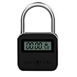 FACULX Smart Time Lock med LCD-display – USB-uppladdningsbart, säkerhetshänglås, tung metall elektronisk timer