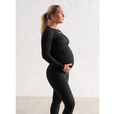 Black Soft Basic Maternity Long Sleeve