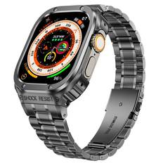Apple Watch SE 44mm Full Metal Armband mörkgrå