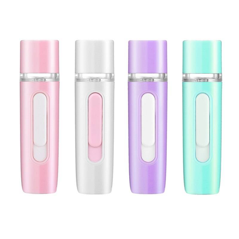 Mini usb portabel pore ansiktsångare nano mist ansiktsspruta fukt 4 färger @ me88 - Rosa
