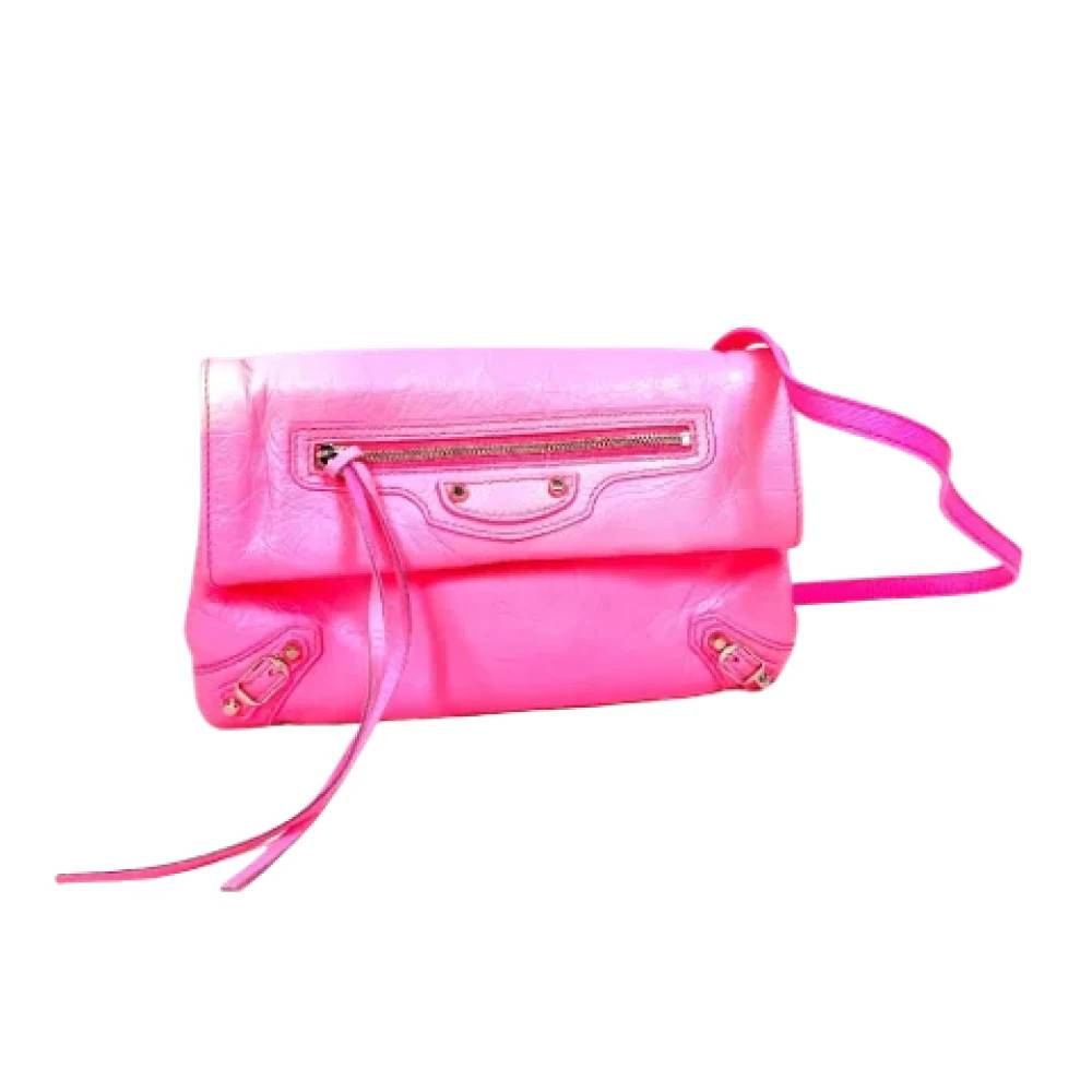 Balenciaga Vintage Pre-owned Laeder balenciaga-tasker - Vintage - unisex - Lyserød - ONE SIZE - Uld
