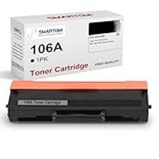 SMARTOMI 106A W1106A kompatibel med HP 106A W1106A tonerkassett för användning med HP Laser 107 107a 107w MFP 135 135a 135w 137 1PK (med chip)