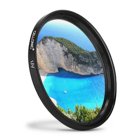 Ø 58mm UV-filter för Canon XA10; XA40; XF100; XA11; LEGRIA HF G40 – Skyddsfilter Optiskt glas + aluminiumlegering från CELLONIC