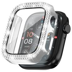 Heltäckande Skal Rhinestone Apple Watch Series 4-6 40mm silver