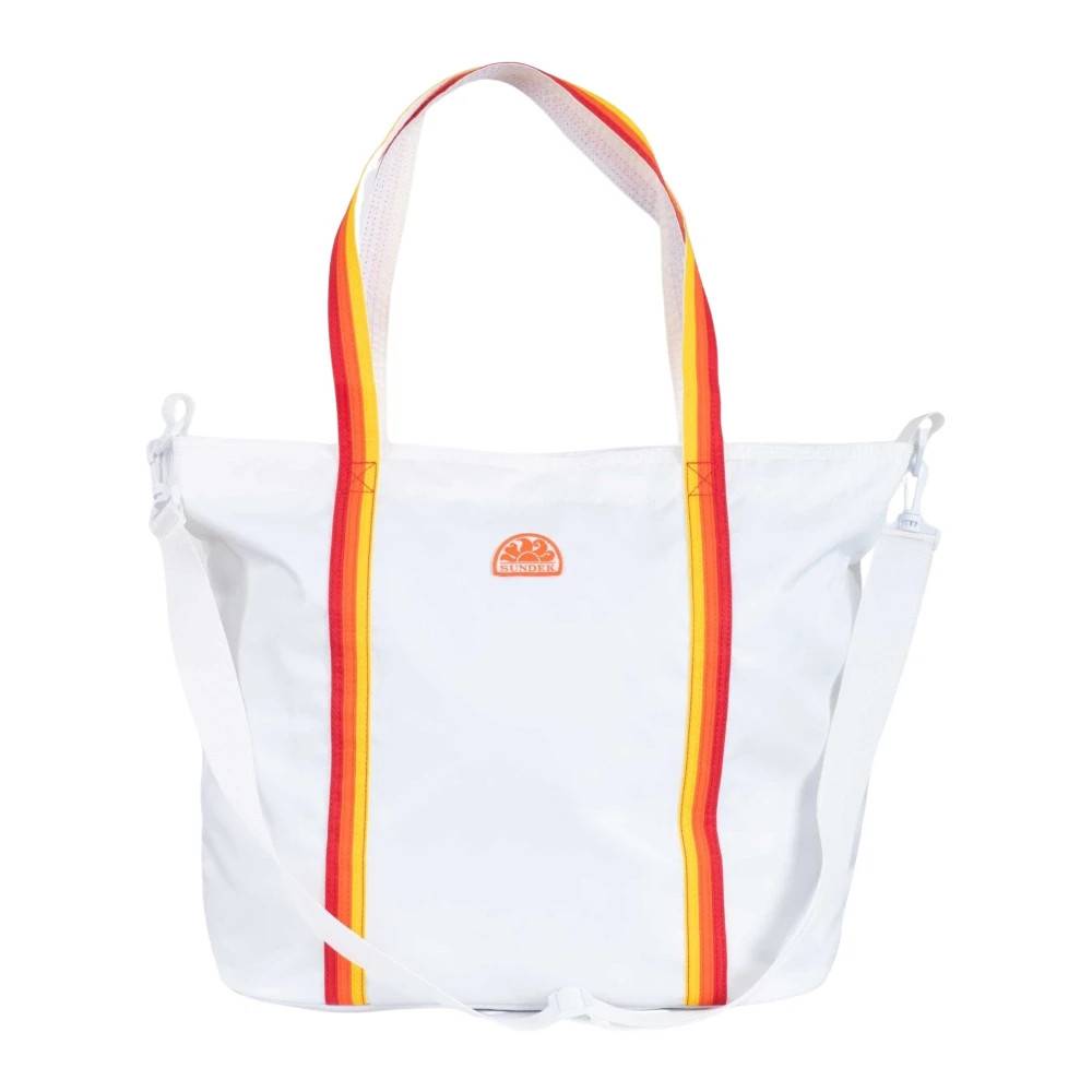Sundek Am388Abta100 Shopper - Tasker - Herre - Hvid - ONE SIZE - Uld