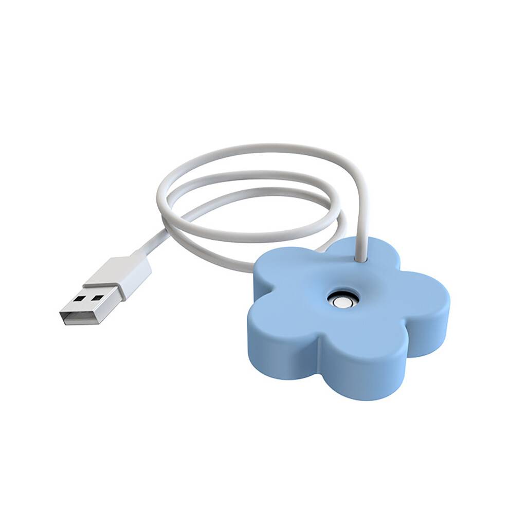 Blomster mini skrivebordsluftfugter, lydløs ultralydsdiffuser, bærbar skrivebordsluftfugter til brug i alle beholdere, forseglet design for sikker