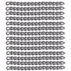 32.8 Feet Aluminum Curb Chains DIY Handcraft Elegant Style Craft Chain Jewelry Making Chain for svart
