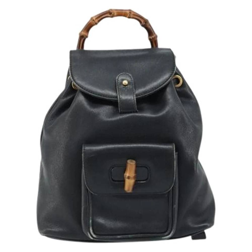 Gucci Vintage Pre-owned Vintage Rygsæk - Vintage - Dame - Sort - ONE SIZE - Læder