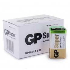 50 x GP Super Alkaline 9V 6LR61 E-Block Batterier