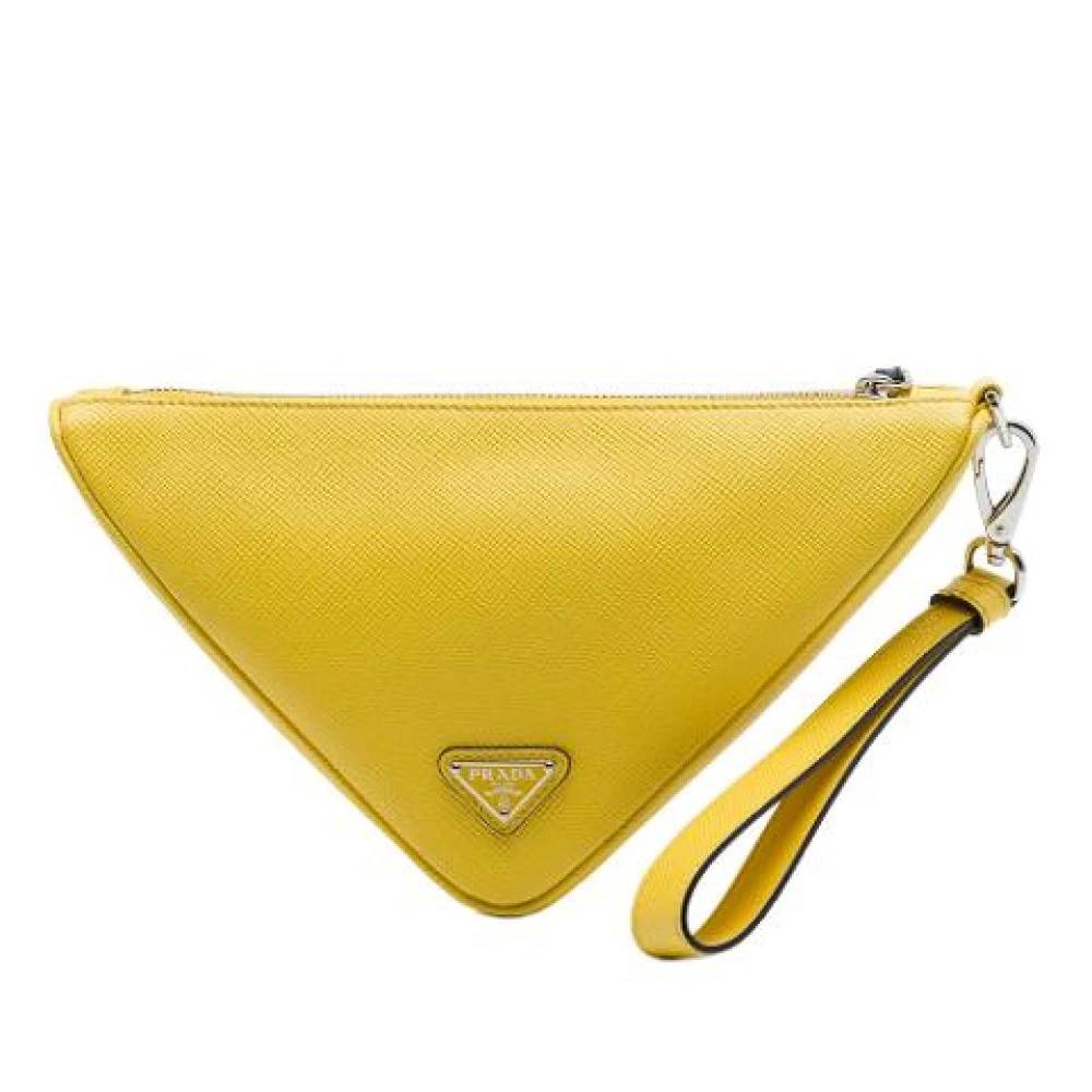 Prada Vintage - Pre-owned Saffiano Läder Clutch Vintage - Dam - ONE Size - Läder