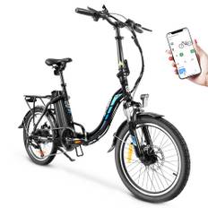 KAISDA K7 20*1.95 inch Folding Electric Moped Bike Black