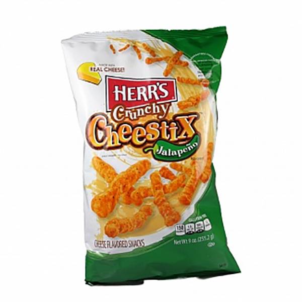 Herr's Crunchy Cheestix Jalapeño 227g