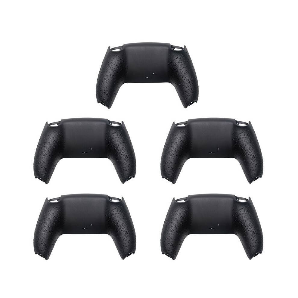 5X Bottom Back Shell Non-Slip Rear Housing Game Improvement Replacement Parts for PS5 Controller Black
