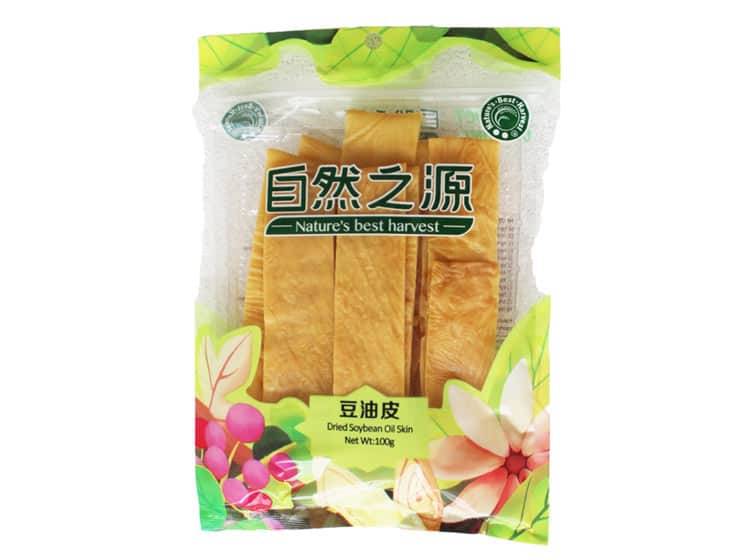 Dried Soybean Oil Skin Tørret tofu skind 100 g - Grønt og frugt på glas og dåse