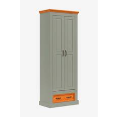 Loft24 - Selma garderobe med 2 døre og 1 skuffe - Grøn - Garderobeskab - - Homeroom