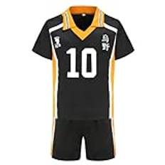 Gooyeh Haikyuu Anime kostymer Hinata Shoyo/Iwaizumi Hajime/Yu Nishinoya Cosplay kostymer Uno High School balklänningar kortärmad sportkläder party komisk con cosplay kostymer