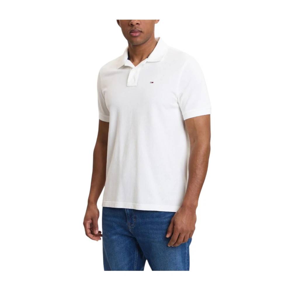 Tommy Hilfiger, Toppe , Herre, Hvid, 2XL, Bomuld, Polo Shirt