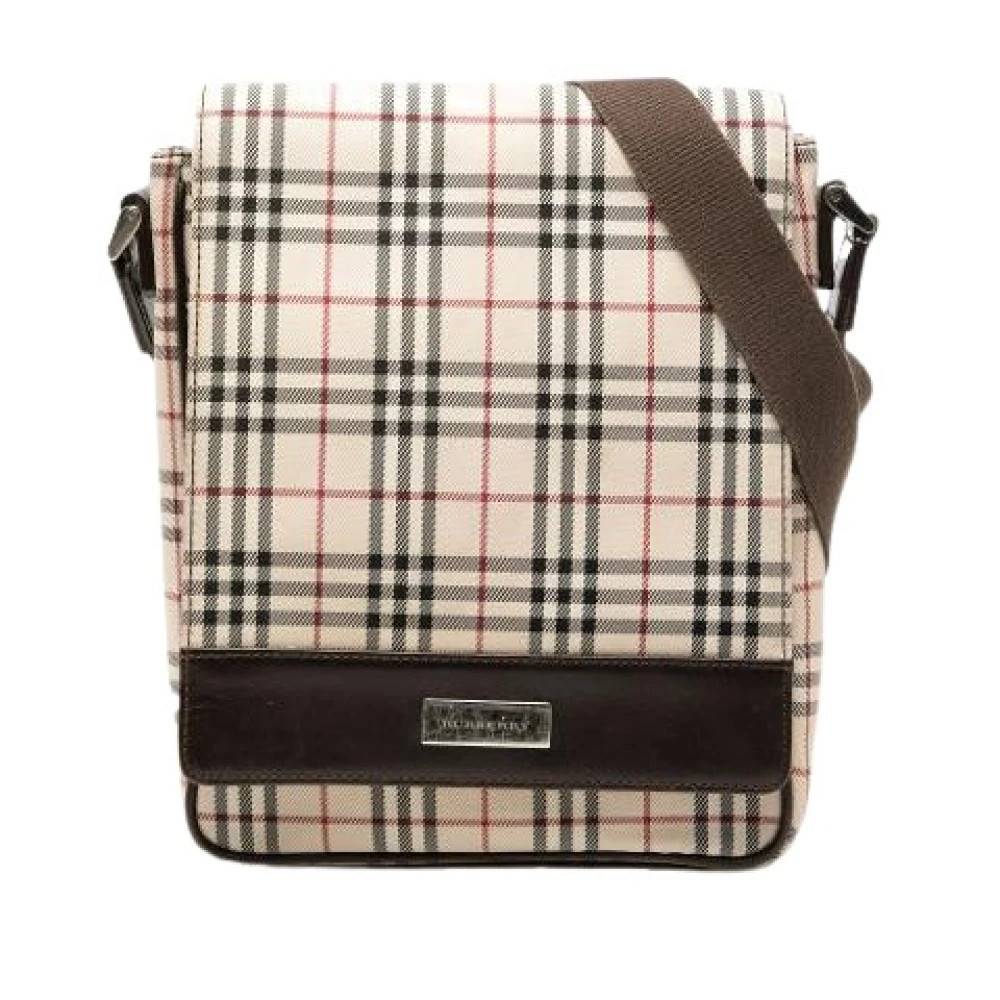Burberry Vintage Pre-owned House Check Crossbody Taske - Vintage - Dame - Beige - ONE SIZE - Uld