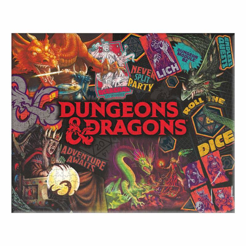 Paladone Dungeons & Dragons Collage Officially Licensed 1000 Piece...