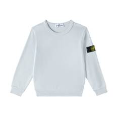 Stone Island Junior Compass cotton sweatshirt - blue - Y 14