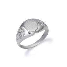 Pinky Ring in Sterling Silver - silver