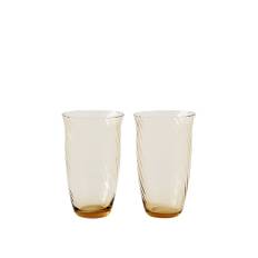 &Tradition - Collect Drinking Glass Sc60 - Set of 2 - Drikkeglas - Space Copenhagen - Orange
