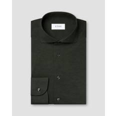 Melange Four-Way Stretch shirt, Slim, Dark Green