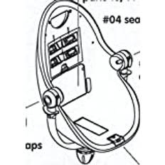 Reservdel för barnstol Bloom fresco chrome – sitskål svart – # 04 seat unit black