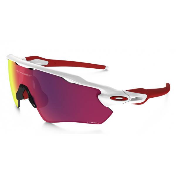 Oakley Radar EV Path Prizm Road röd/vit - Hvid,Rød