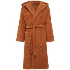 Rex Hooded Cotton Bathrobe - Orange - S - L